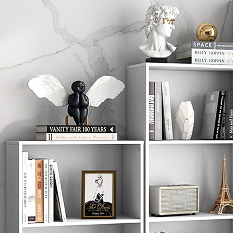 Contemporary Engineered Wood Bookcase Closed Back Standard Bookshelf Clearhalo 'Bookcases' 'furn' 'furn_bookcases' 'Furniture' 'Office Furniture' 1200x1200_ad7f9cc7-9039-423e-b6d1-cc2dd257d810