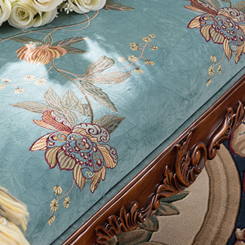 French Country Upholstered Chaise Lounge Couch One Armed Lounge Chair