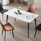 Industrial Sintered Stone 55" Wide Dining Table Rectangle Shape Table with 4 Legs Base Clearhalo ' dining_table' 'Dining Tables & Seating' 'Dining Tables' 'furn' 'furn_dining_table' 'Furniture' 'furniture_dining_table' 'Kitchen & Dining Furniture' 'kitchen&dining_furn' 'kitchen' 'kitchen_dining_table' 1200x1200_ad81406f-28d7-4162-9f4d-d03b6c131b95