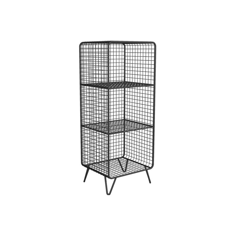 Metal Nightstand with Legs Glam Night Table with Shelves in Silver/Gold/Black Clearhalo 'Bedroom Furniture' 'furn' 'furn_night_stand' 'Furniture' 'night_stand' 'Nightstands' 1200x1200_ad82a78e-6ef3-460c-87c6-42dcc97d121d