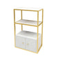 Glam Style Open Bookshelf Etagere Shelf Bookcase with Cabinet for Home Clearhalo 'Bookcases' 'furn' 'furn_bookcases' 'Furniture' 'furniture_bookcases' 'Office Furniture' 1200x1200_ad841c62-afe8-4edf-8fce-31c58bc437e6