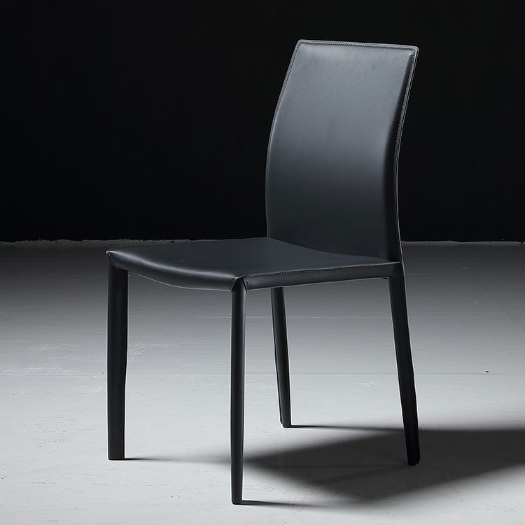 Silla lateral industrial sólida silla de comedor de metal para interiores