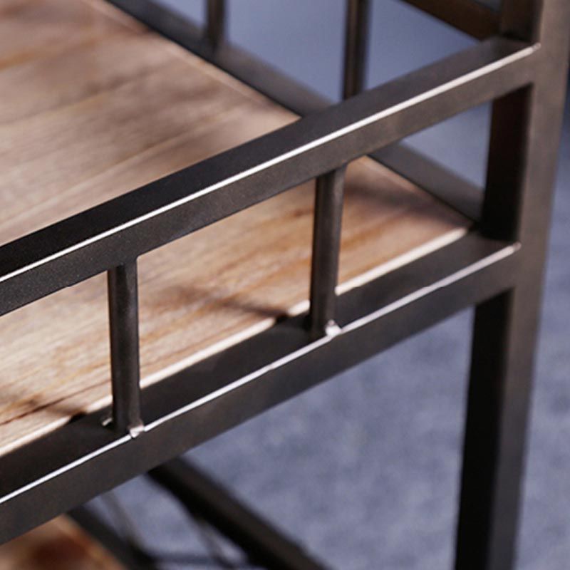 Tavolo da cucina in legno contemporaneo tavolo da cucina stazionaria con archiviazione aperta