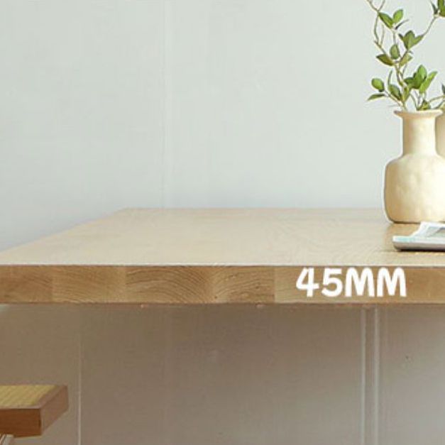 Natural Finish Pine Wood Dining Set 1/2/3/5 Pieces Modern Dinette Set