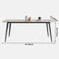 Industrial Rectangle Shape Standard Dining Table Sintered Stone Gray Dining Table for Kitchen Clearhalo ' dining_table' 'Dining Tables & Seating' 'Dining Tables' 'furn' 'furn_dining_table' 'Furniture' 'furniture_dining_table' 'Kitchen & Dining Furniture' 'kitchen&dining_furn' 'kitchen' 'kitchen_dining_table' 1200x1200_ad89671d-63c2-4c2c-96b5-4c366aa27bef