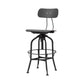 Industrial Metal Bar Stools Swivel Adjustable Height Bar Stool with Footrest Clearhalo 'Bar Furniture' 'Bar Stools' 'bar_stools' 'furn' 'furn_bar_stools' 'Furniture' 'Kitchen & Dining Furniture' 1200x1200_ad8a72ef-c397-460c-ae19-a7d77d7cb2a2