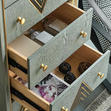 Commode coffre en bois en bois commode glamour contemporaine pour la maison