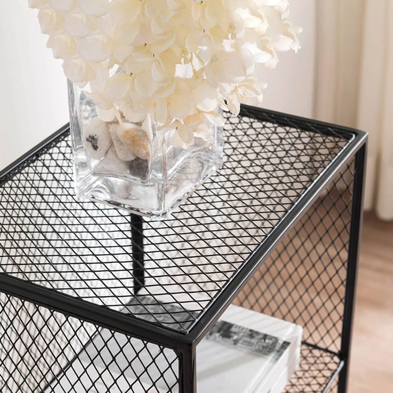 Metal Closed Back Standard Bookshelf Modern Shelves Included Bookcase