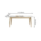 Luxury Sintered Stone Dining Table Rectangle Table with Metal Base and 4 Legs in Gold Clearhalo ' dining_table' 'Dining Tables & Seating' 'Dining Tables' 'furn' 'furn_dining_table' 'Furniture' 'furniture_dining_table' 'Kitchen & Dining Furniture' 'kitchen&dining_furn' 'kitchen' 'kitchen_dining_table' 1200x1200_ad8cf92e-342f-49d8-a040-80f50db8f268