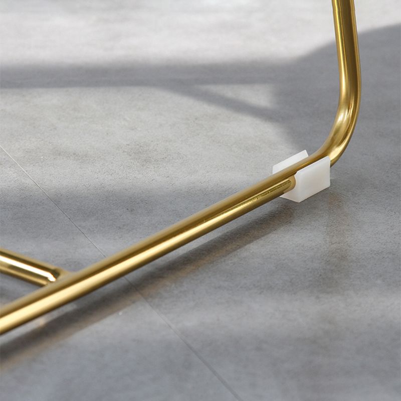 Sedia a braccio imbottita sedia da pranzo a base d'oro per sala da pranzo