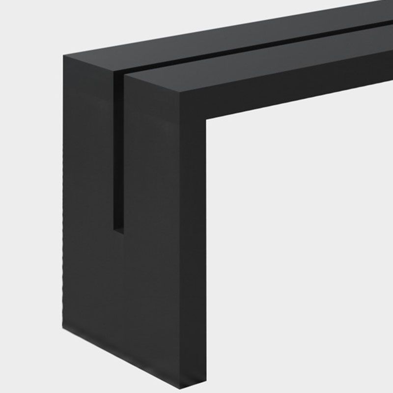 Contemporary Wooden Bench Bedroom Seating Bench in Black with Legs Clearhalo 'Benches' 'Chairs & Seating' 'furn' 'furn_benches' 'Furniture' 'Living Room Furniture' 1200x1200_ad8daced-c175-4669-9845-02acbde824db