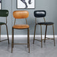 Modern Leather Bar Stool Backrest Counter Stool for Living Room Clearhalo 'Bar Furniture' 'Bar Stools' 'bar_stools' 'furn' 'furn_bar_stools' 'Furniture' 'Kitchen & Dining Furniture' 1200x1200_ad8dbccb-951e-4fcb-89bb-92a3642edfe8