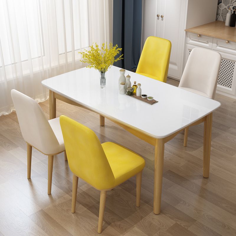 Modern Sintered Stone Table Set of 5/7 with Rectangle Table Dining Set with Leather Chairs Clearhalo 'Dining Room Sets' 'Dining Tables & Seating' 'dining_room_set' 'furn' 'furn_dining_room_set' 'Furniture' 'furniture_dining_room_set' 'Kitchen & Dining Furniture' 'kitchen&dining_furn' 'kitchen' 1200x1200_ad902050-b72d-4f84-8703-548db9ea3d2d