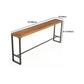 Industrial Rectangle Bistro Bar Desk Coffee Shop Trestle Bistro Bar Table Clearhalo 'Bar Furniture' 'Bar Tables' 'bar_tables' 'furn' 'furn_bar_tables' 'Furniture' 'Kitchen & Dining Furniture' 1200x1200_ad90e13a-7ef3-45c5-9a81-e1f371197272