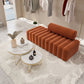 16.92" H Velvet Armless Sofa Statement Modern Sofa for Living Room