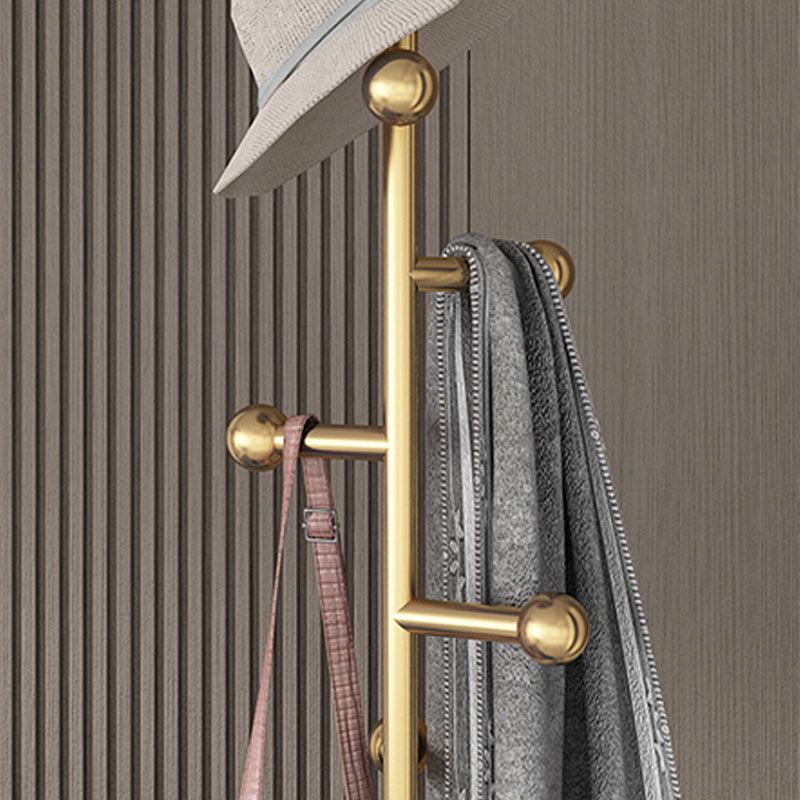 Contemporary Hall Tree Free Metal Coat Hooks Coat Rack with Storage Shelving Clearhalo 'Entry & Mudroom Furniture' 'furn' 'furn_hall_tree_coat_racks' 'Furniture' 'Hall Trees & Coat Racks' 'hall_tree_coat_racks' 1200x1200_ad944f69-b8bf-4896-8250-16e4423125b2