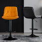 Industrial Metal Barstool Faux Leather Counter Stool With Chrome Base