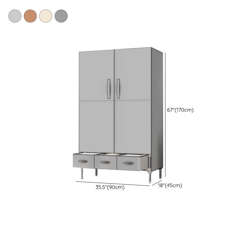 Scharnerngarderobe Schrank mit Kleidungsstab Stahlgarderobe Armoire