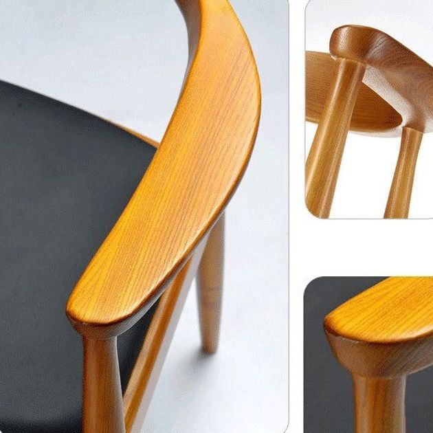 Scandinavian Indoor Side Chair Upholstered Open Back Wood Dining Room Chair Clearhalo ' kitchen&dining_furn' 'Dining Chairs' 'Dining Tables & Seating' 'dining_chair' 'furn' 'furn_dining_chair' 'Furniture' 'furniture_dining_chair' 'Kitchen & Dining Furniture' 'kitchen' 1200x1200_ad97b082-17c6-4591-8d8e-06592e35d8dc