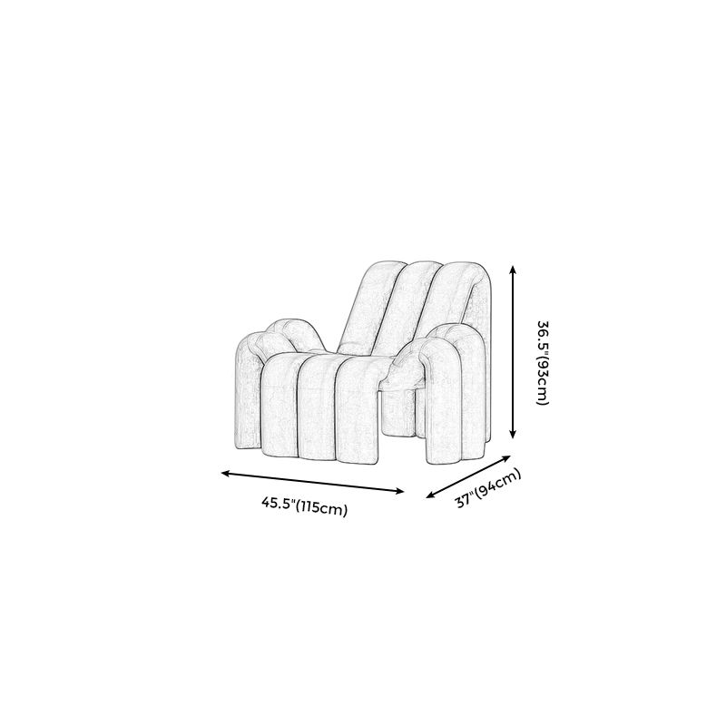 45.5"L x 39.3"W x 38"H Modern Accent Chair Upholstered Spider Chair