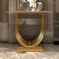 Glam Console Accent Table Antique Finish Rectangle Sofa Console Table