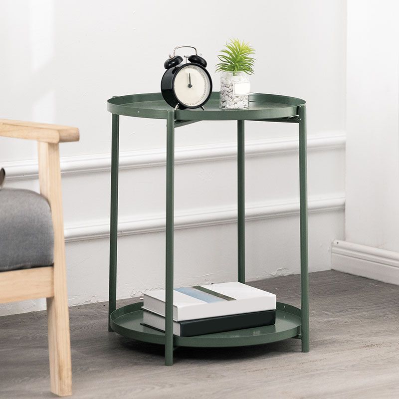 Tavolo da gamba a croce superiore del vassoio tavolino rotondo contemporaneo