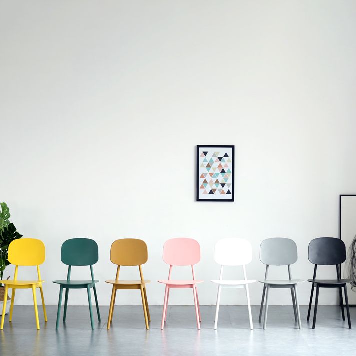 Scandinavian Style Open Back Dining Side Chair Plastic Dining Armless Chair Clearhalo ' kitchen&dining_furn' 'Dining Chairs' 'Dining Tables & Seating' 'dining_chair' 'furn' 'furn_dining_chair' 'Furniture' 'furniture_dining_chair' 'Kitchen & Dining Furniture' 'kitchen' 1200x1200_ad9b8327-356b-450a-8074-bb83b139e8ab