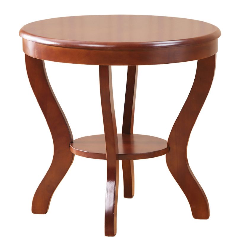 Square/round Coffee Table with Solid Wood Base with 4 Legs Cocktail Table Clearhalo 'Coffee & Accent Tables' 'End & Side Tables' 'end_side_table' 'end_side_tables' 'furn' 'furn_end_side_tables' 'Furniture' 'furniture_end_side_table' 'Living Room Furniture' 1200x1200_ad9c9d10-0cf4-4e65-8124-53c7c822015b