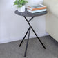 Modern Simple Iron Round Side Table Dia 17.7" 3 Legs End Table