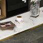 Marble & Wood Bar Dining Table with Rectangle Table Top Trestle Table - 41.3" H Clearhalo 'Bar Furniture' 'Bar Tables' 'bar_tables' 'furn' 'furn_bar_tables' 'Furniture' 'furniture_bar_tables' 'Kitchen & Dining Furniture' 'kitchen&dining_furn' 'kitchen' 1200x1200_ad9db6c0-d281-488c-93da-37ea2a2cfccf