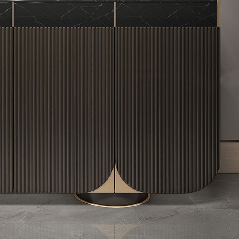 Glam Sideboard Stone Sideboard Buffet with Drawers for Dining Room Clearhalo 'buffet_sideboard' 'Buffets & Sideboards' 'furn' 'furn_buffet_sideboard' 'Furniture' 'Kitchen & Dining Furniture' 1200x1200_ad9e28ee-cda2-4280-99b9-9b07e20f951a
