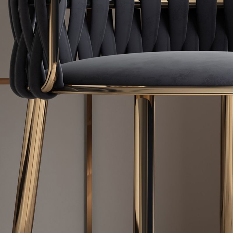 Contemporary Metal Dining Room Armchairs Upholstered Side Chairs for Home Use Clearhalo ' kitchen&dining_furn' 'Dining Chairs' 'Dining Tables & Seating' 'dining_chair' 'furn' 'furn_dining_chair' 'Furniture' 'furniture_dining_chair' 'Kitchen & Dining Furniture' 'kitchen' 1200x1200_ada2f735-d87f-4f50-aaaf-a1c60f1e32bb