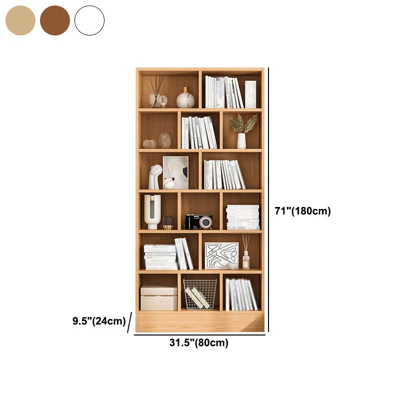 Scandinavian Manufactured Wood Standard Bookshelf Vertical Bookshelf for Living Room Clearhalo 'Bookcases' 'furn' 'furn_bookcases' 'Furniture' 'furniture_bookcases' 'Office Furniture' 1200x1200_ada3c5cb-f02b-4fab-a6b9-0d6d996fa553