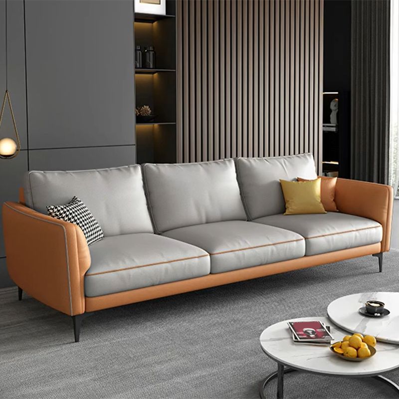 Stain Resistant Faux Leather Contemporary Standard Sofa Couch Clearhalo 'furn' 'furn_sofas' 'Furniture' 'furniture_sofas' 'Living Room Furniture' 'Sofa' 'sofas' 1200x1200_ada4747e-b7bd-40ed-a56a-250666e94764