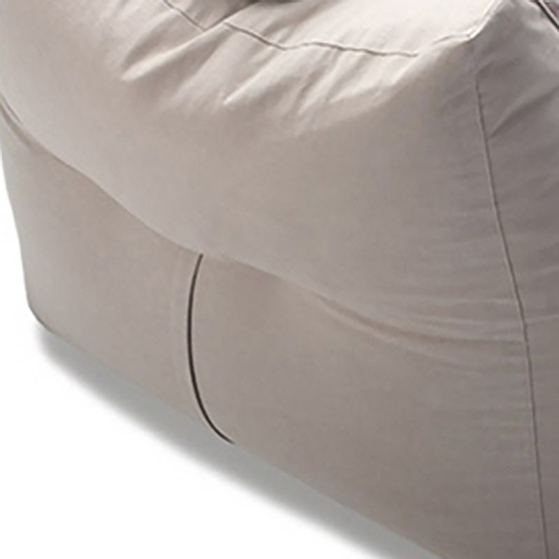 Nordic Style Living Room Fabric Armless with Ottoman Lounge Accent Chair