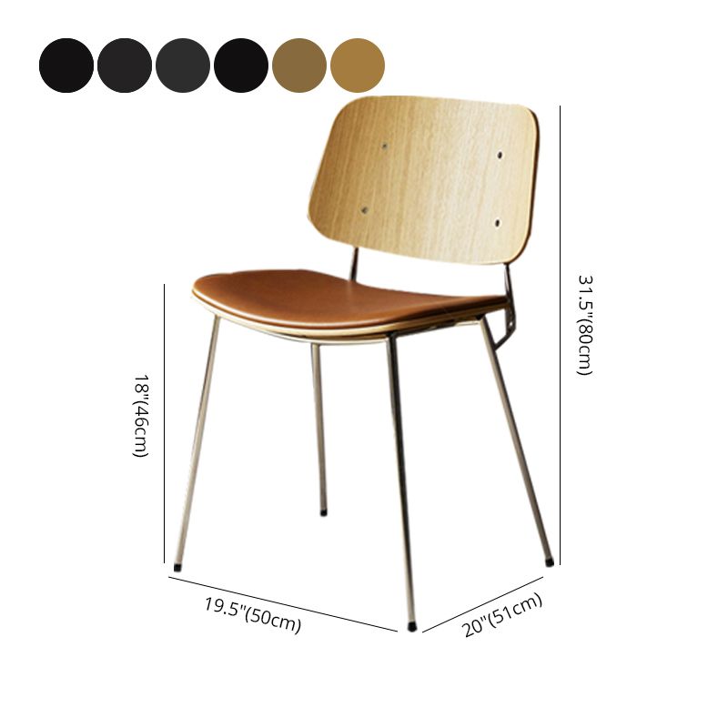 Industrial Upholstered Dining Side Chairs Open Back Dining Side Chairs Clearhalo ' kitchen&dining_furn' 'Dining Chairs' 'Dining Tables & Seating' 'dining_chair' 'furn' 'furn_dining_chair' 'Furniture' 'furniture_dining_chair' 'Kitchen & Dining Furniture' 'kitchen' 1200x1200_ada7e0eb-4633-485a-81cc-0ce6118dcc46