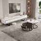 Modern Style Stone TV Stand White Colour Enclosed Storage TV Stand Console with 3 Drawers Clearhalo 'furn' 'furn_tv_stands_entertainment_centers' 'Furniture' 'Living Room Furniture' 'TV Stands & Entertainment Centers' 'TV Stands & Media Storage Furniture' 'tv_stands_entertainment_centers' 1200x1200_ada8c040-1e96-4b94-8304-2413b5d144a6