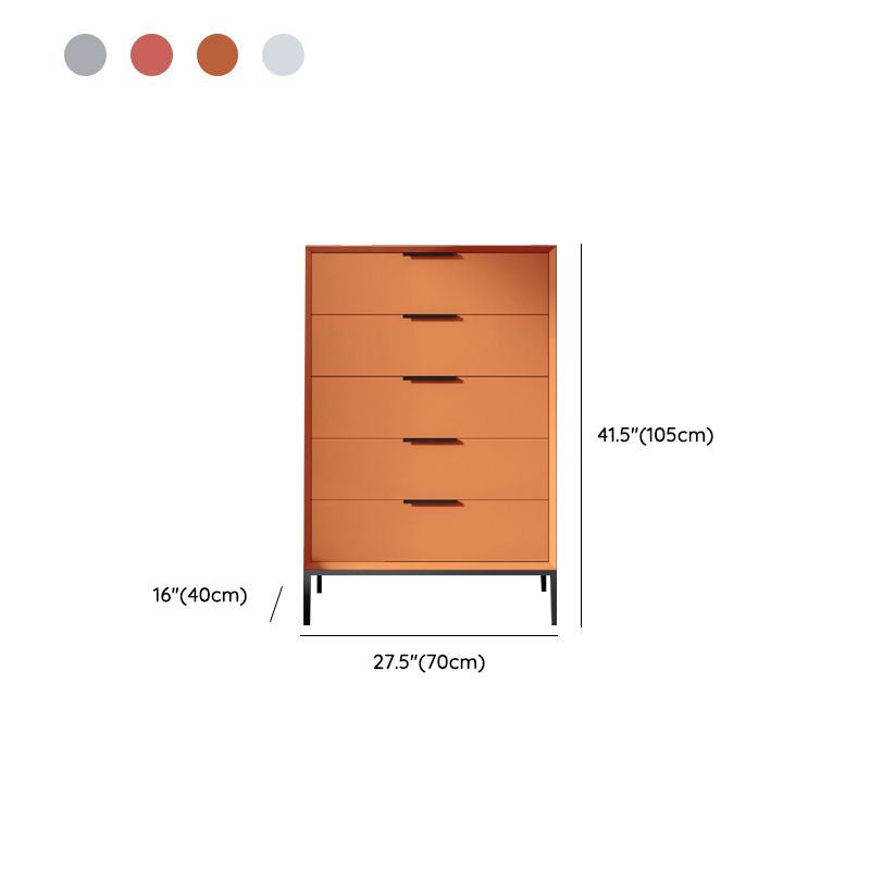 Scandinavische houten opbergkist met zachte close laden voor slaapkamer