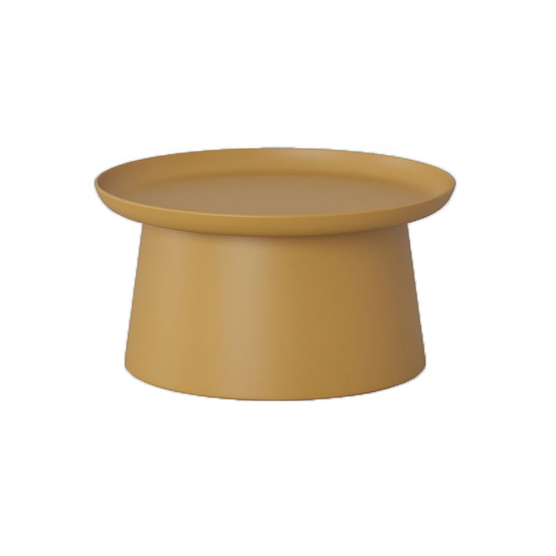 Tavolino moderno rotondo acrilico/legno con tavolino da caffè a base di un piede