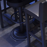 Industrial Style Bar Wine Table Black Color Bar Dining Table with Storage Clearhalo 'Bar Furniture' 'Bar Tables' 'bar_tables' 'furn' 'furn_bar_tables' 'Furniture' 'Kitchen & Dining Furniture' 1200x1200_ada99682-fc8e-4b40-854c-172c997452e6