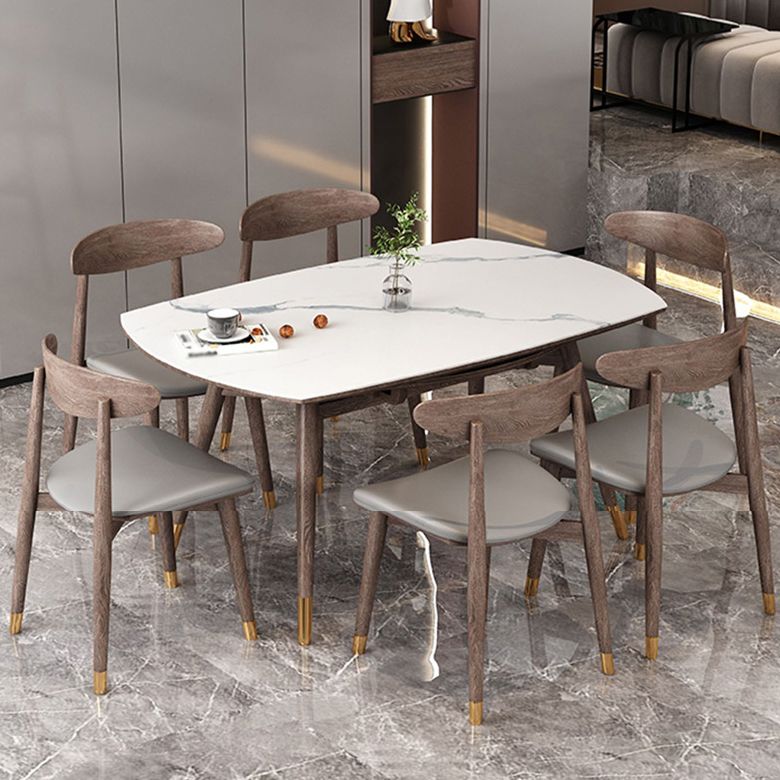 1/4/7 Pcs Table Furniture Set Dining Table Set with Sintered Stone Top for Home Clearhalo 'Dining Room Sets' 'Dining Tables & Seating' 'dining_room_set' 'furn' 'furn_dining_room_set' 'Furniture' 'furniture_dining_room_set' 'Kitchen & Dining Furniture' 1200x1200_ada9c2bf-e3c0-486b-832e-b13bac20fc8f