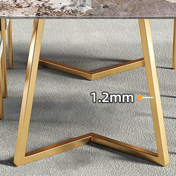 Metal Traditional Luxury Rectangular Indoor Table Sintered Stone Table with Sled Base Clearhalo ' dining_table' 'Dining Tables & Seating' 'Dining Tables' 'furn' 'furn_dining_table' 'Furniture' 'furniture_dining_table' 'Kitchen & Dining Furniture' 'kitchen&dining_furn' 'kitchen' 'kitchen_dining_table' 1200x1200_adaa4de0-ac0e-48a2-9cf6-9dada4b00cc9