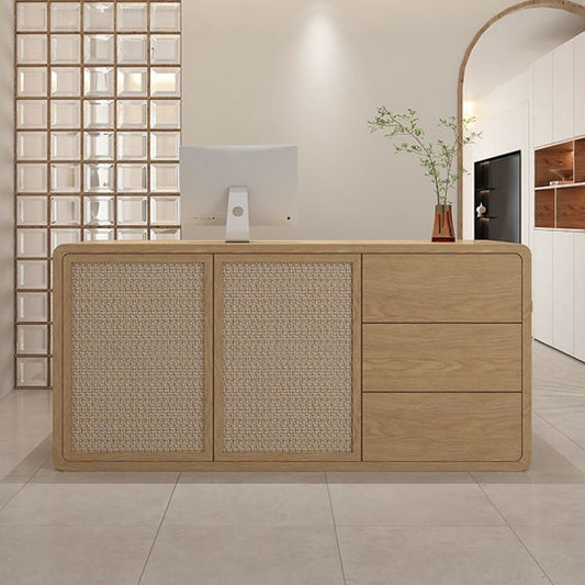 Hedendaagse stijl Wood Rectangle Patio Bar Tafel voor woonkamer