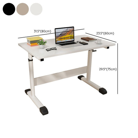 Rectangular Shaped Office Table Wood Writing Desk in White/Black/Natural