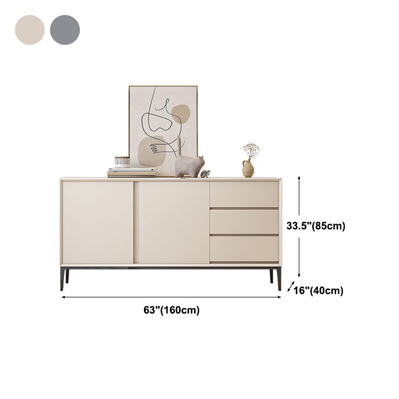 3-Drawer Sideboard Buffet Manufactured Wood Modern Style Sideboard Buffet Clearhalo 'buffet_sideboard' 'Buffets & Sideboards' 'furn' 'furn_buffet_sideboard' 'Furniture' 'Kitchen & Dining Furniture' 1200x1200_adb40619-f551-4d6b-9f48-e5a51607245f