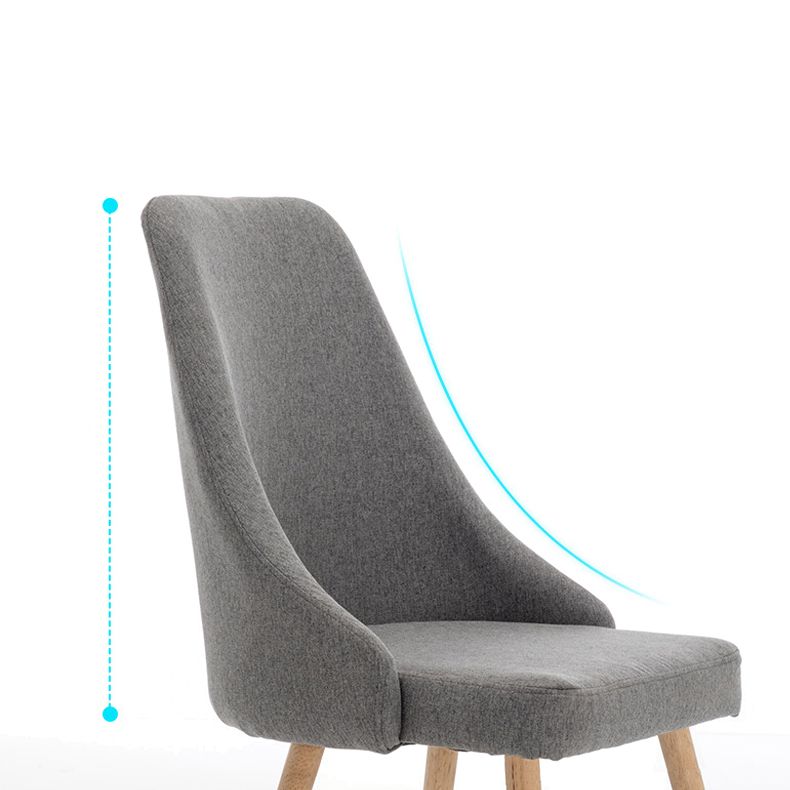 Upholstered Scandinavian Home Side Chair Matte Finish Parsons Dining Chair Clearhalo ' kitchen&dining_furn' 'Dining Chairs' 'Dining Tables & Seating' 'dining_chair' 'furn' 'furn_dining_chair' 'Furniture' 'furniture_dining_chair' 'Kitchen & Dining Furniture' 'kitchen' 1200x1200_adb40b05-a9d6-4623-ae38-89cd89a40467