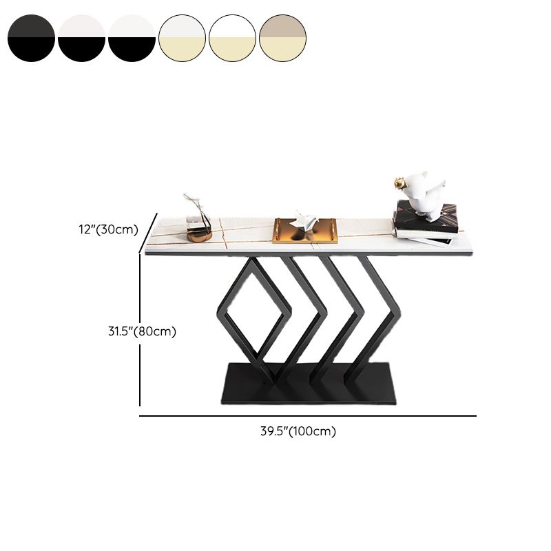 Tabella della console rettangolare moderna tavolo da divano console resistente ai graffi