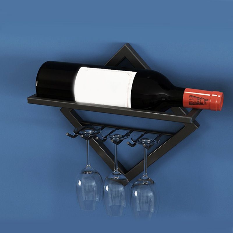 Portabottiglie a parete in metallo glam porta bottiglia semplice per cucina