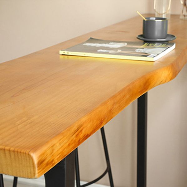 Tavolo da vino con banco in legno massiccio interno tavolo da bar per barra naturale moderna