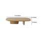Solid Wood Coffee Table with 2 Legs and Rectangle Top Scandinavian